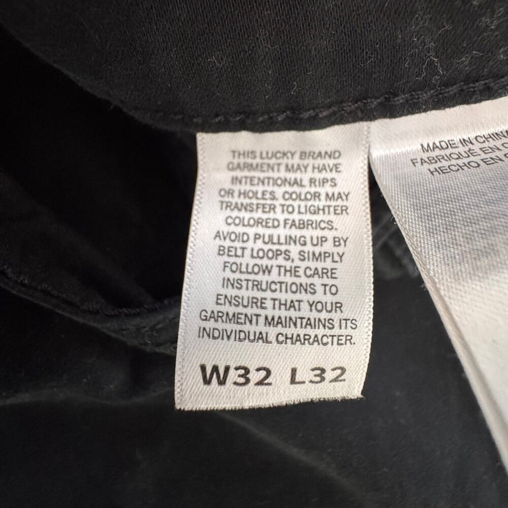 Lucky Brand 121 Slim Straight Mens 32 x 32 Black Pants - Picture 6 of 14